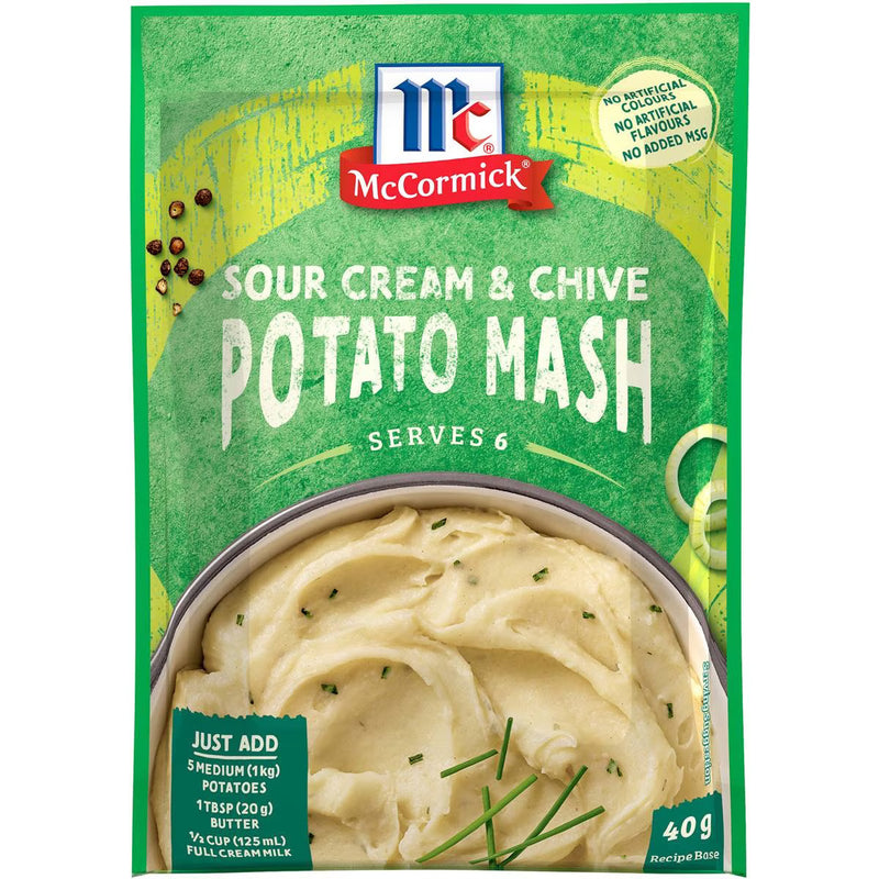 McCormick Sour Cream & Chive Potato Mash Recipe Base 40g